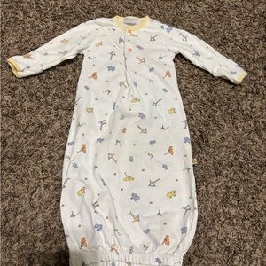 Adorable White Kids Pajamas with Animal Print